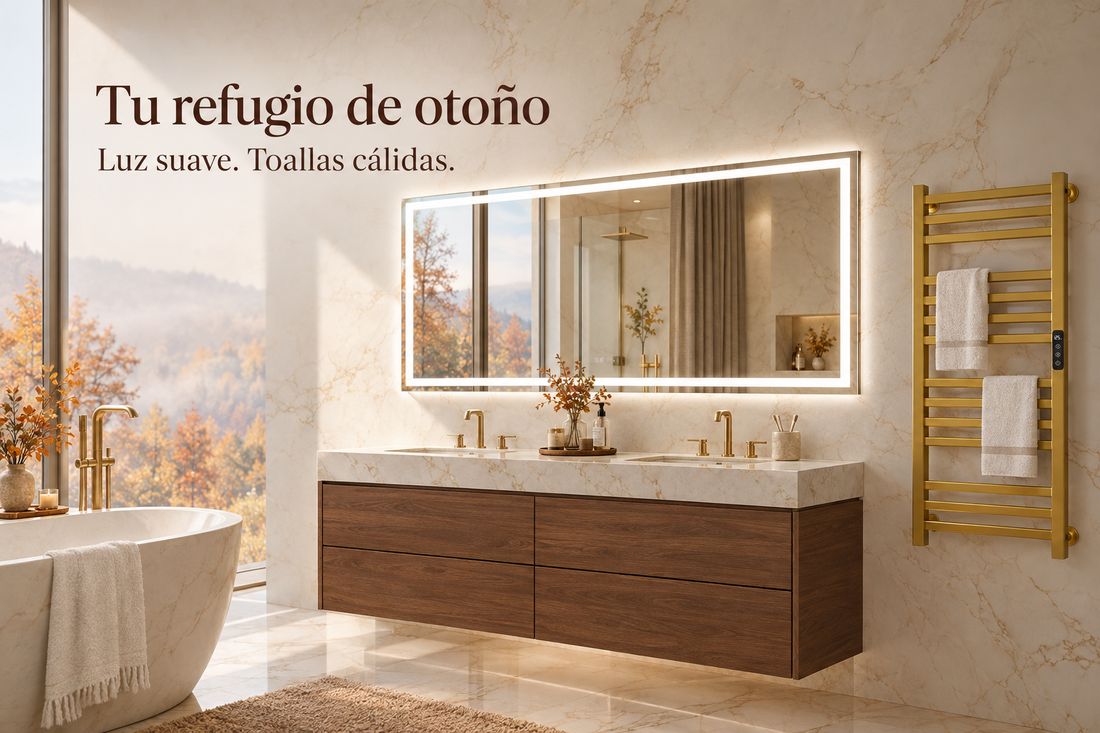 Otoño, lujo discreto y un baño que invita a quedarse