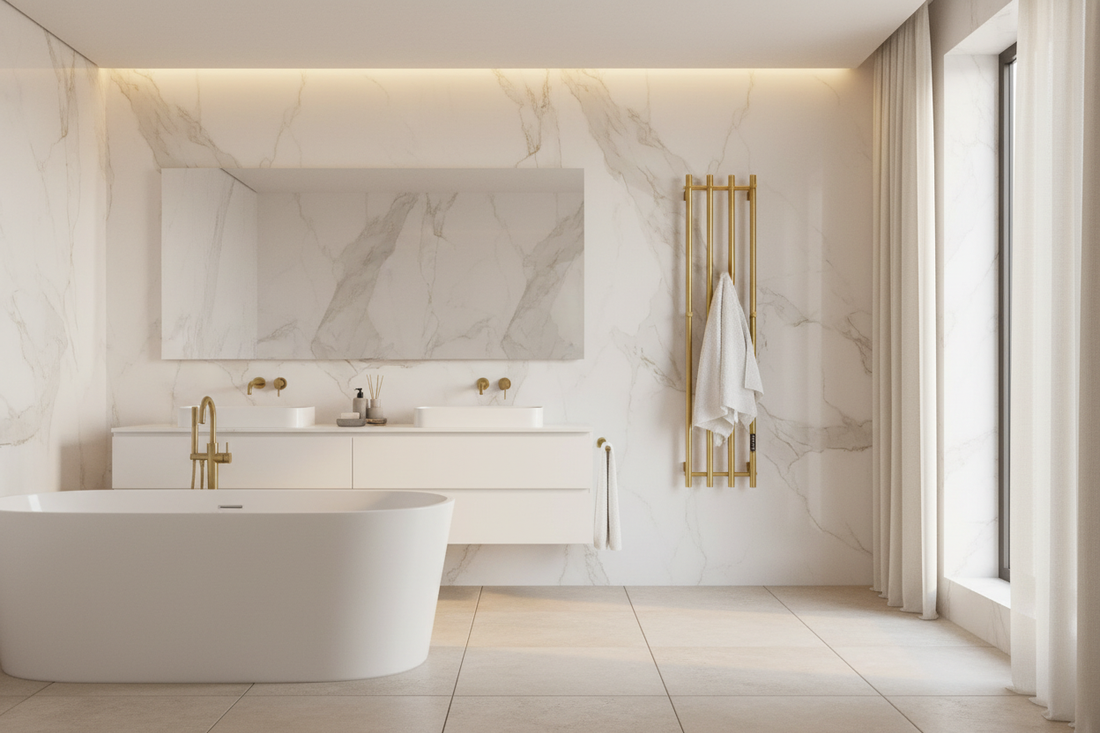 ENZE G08 Gold Smart Heated Towel Rack: The Ultimate Bathroom Upgrade for 2026